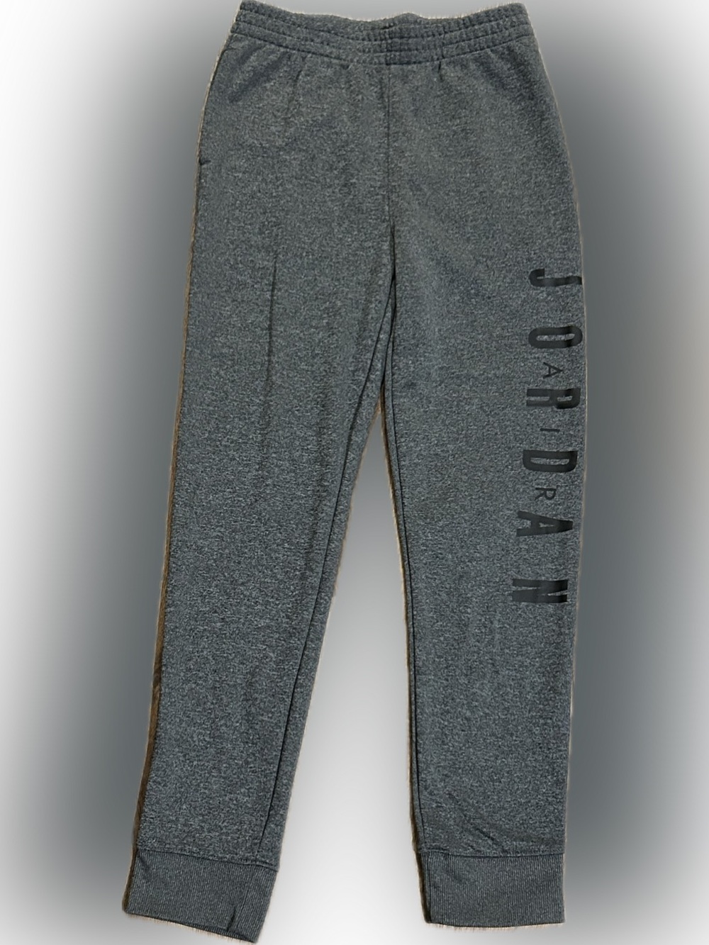 Gray & Black Boy’s LG (12-13) Jordan youth fleece jogger sweatpants